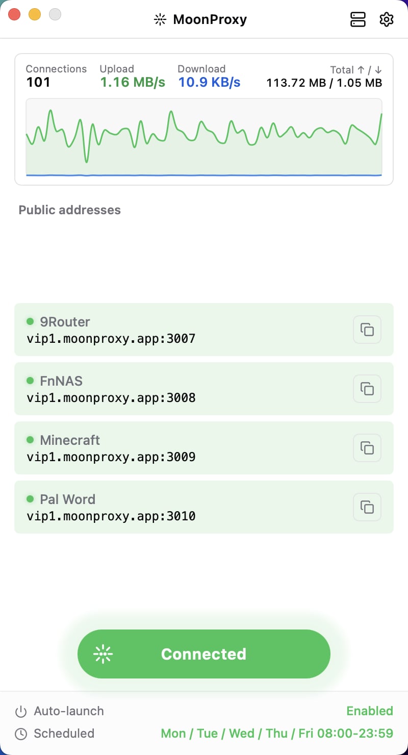 Application screenshots 1